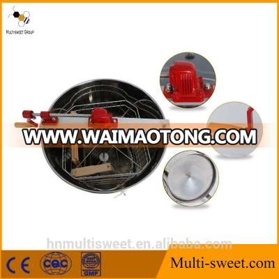 4 frames manual honey extractor with stainless steel and seamless welding