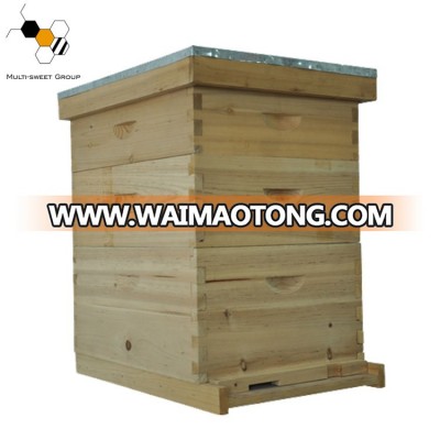 Two layers 10 frames wooden langstroth bee hive with best price