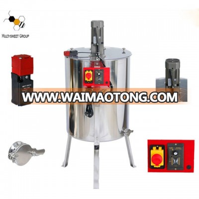 Multi-sweet supply 4 frames electric motor honey extractor used for honey processing machine